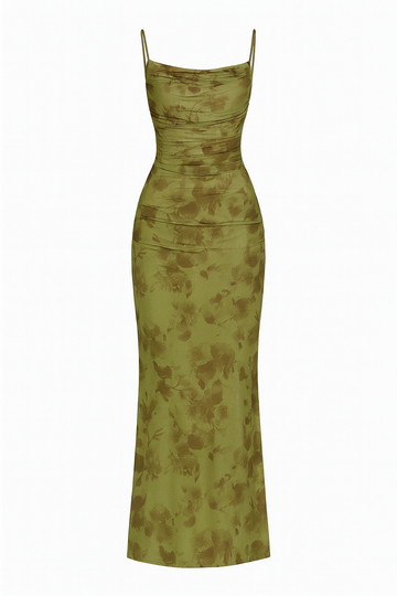 Jade Whisper – Modern Han Aesthetic Maxi Dress