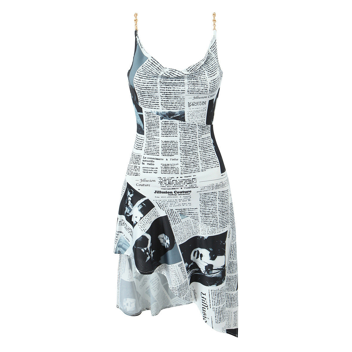 Newspaper Print Dress – Inspired by the Iconic SATC Look