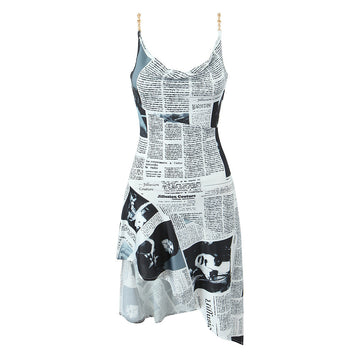 Newspaper Print Dress – Inspired by the Iconic SATC Look
